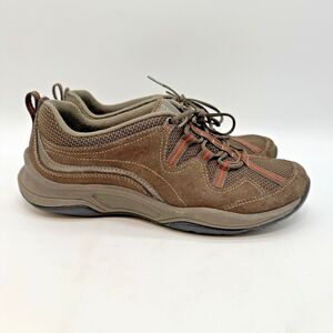 Privo by Clarks Athletic Sneakers 36645 Women's 9M Taupe Suede Lace Up Low Shoes
